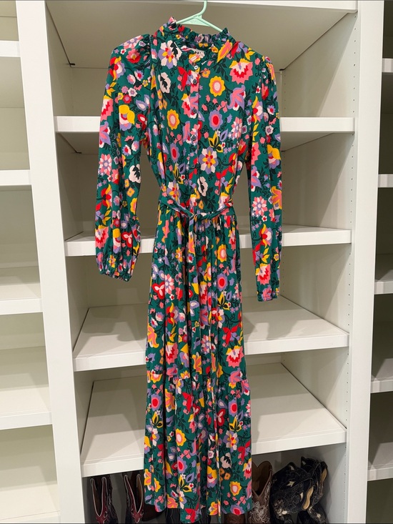 Boden Dresses & Skirts - Boden Green Floral Maxi Dress with Multicolor Blooms